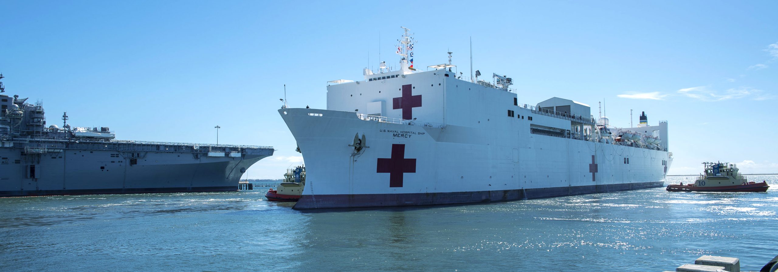 ľAV Supporting Coronavirus Relief Aboard the USNS Mercy